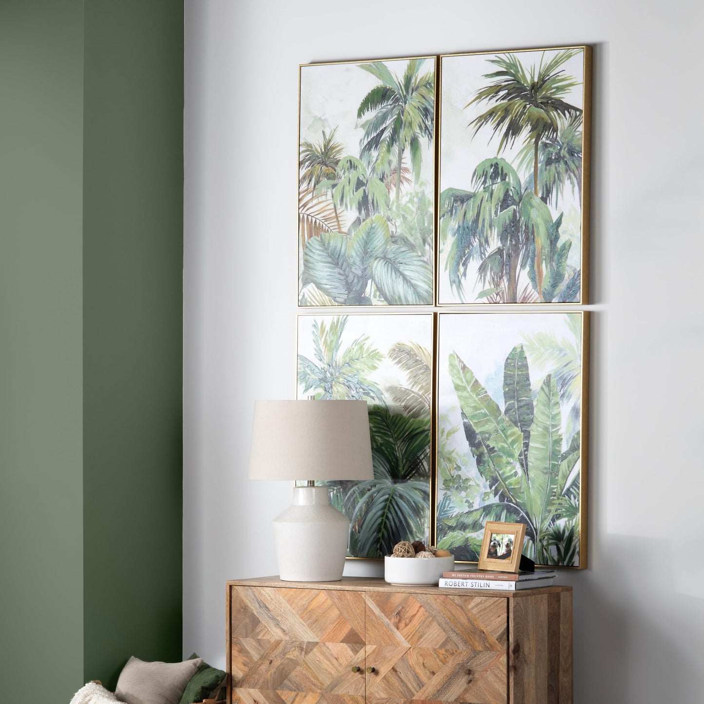 Palms And Ferns Wall Art made of canvas; 24 x 2 x 36 (in)
