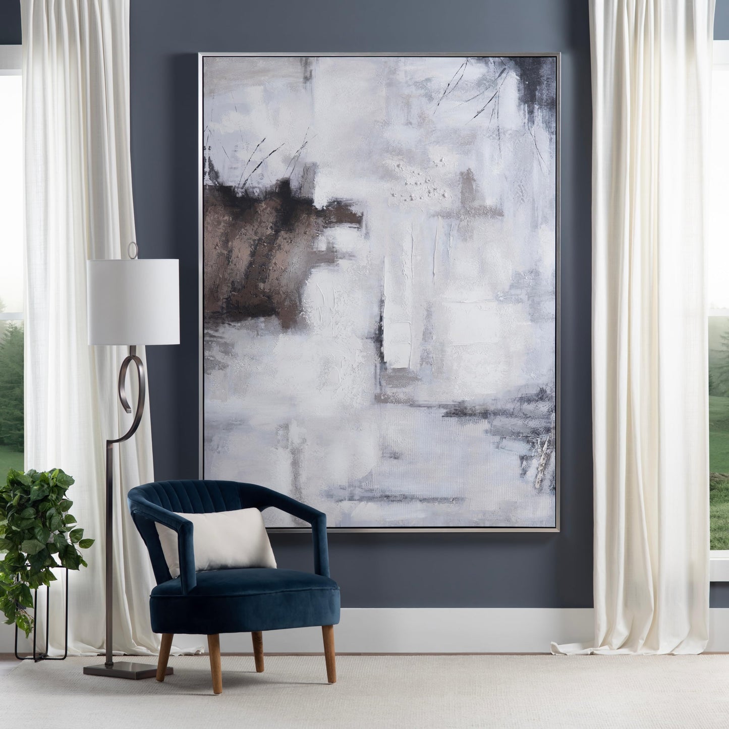 Johnson Wall Art made of canvas; 59 x 1.5 x 78.7 (in)