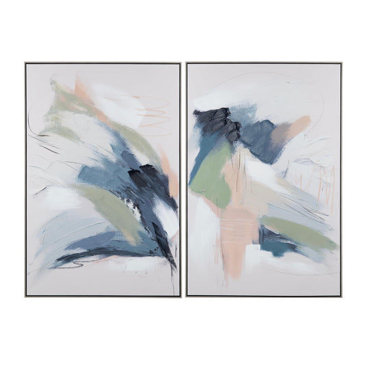 Avalon Wall Art made of canvas; 39.4 x 2 x 59 (in)