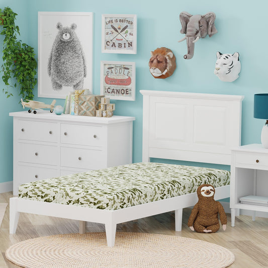 Kids Camo Hybrid Mattress | Removable Cover | Twin or Full