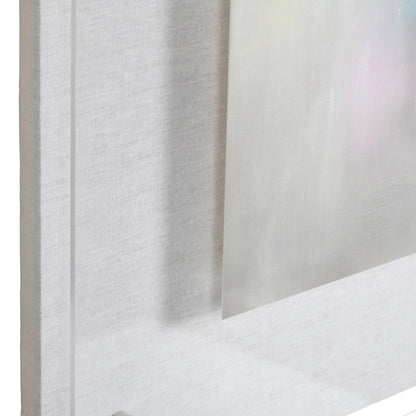 Color Waves 2 Wall Art made of acrylic; 36 x 2.2 x 36 (in)