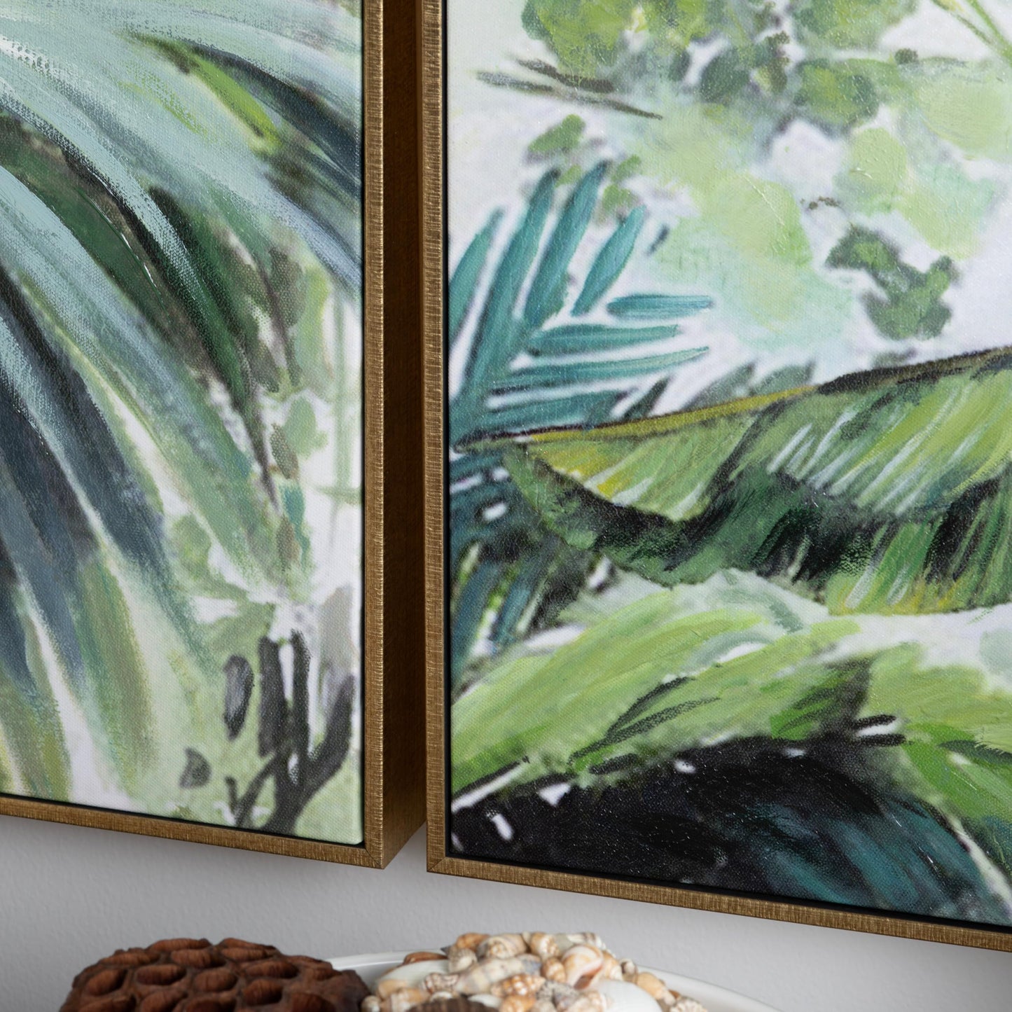 Palms And Ferns Wall Art made of canvas; 24 x 2 x 36 (in)