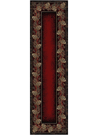 American Destinations Danbury Red 5'3"x7'3" Area Rug | 100% Polypropylene | Machine Loomed | 10 mm pile height