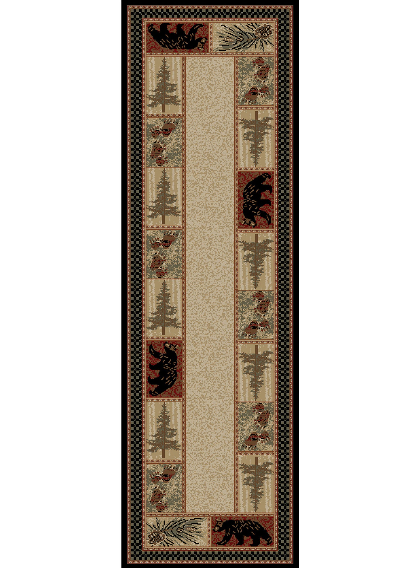 American Destinations Cades Cove Multi 10'6"x14'3" Area Rug | 100% Polypropylene | Machine Loomed | 10 mm pile height