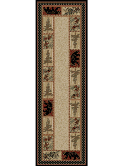 American Destinations Cades Cove Multi 10'6"x14'3" Area Rug | 100% Polypropylene | Machine Loomed | 10 mm pile height