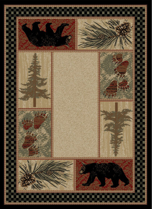 American Destinations Cades Cove Multi 10'6"x14'3" Area Rug | 100% Polypropylene | Machine Loomed | 10 mm pile height