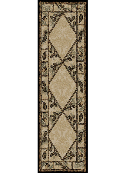 American Destinations Brasstown Bald Multi 5'3"x7'3" Area Rug | 100% Polypropylene | Machine Loomed | 10 mm pile height