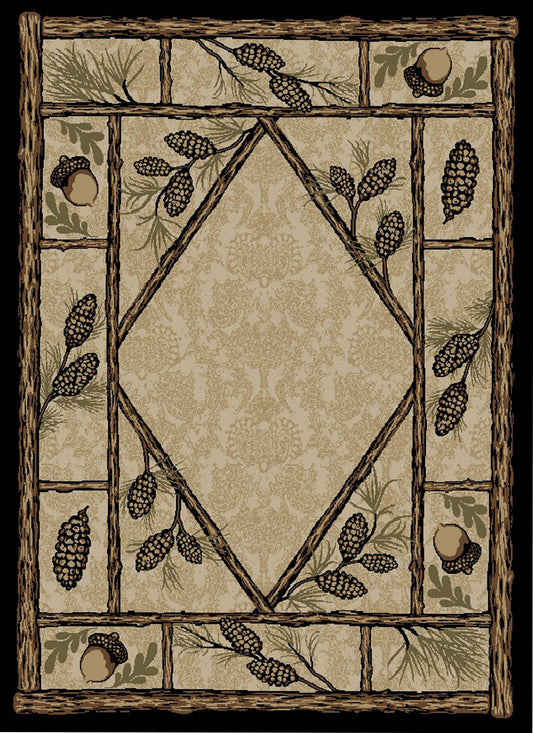 American Destinations Brasstown Bald Multi 2'3"x7'7" Area Rug | 100% Polypropylene | Machine Loomed | 10 mm pile height