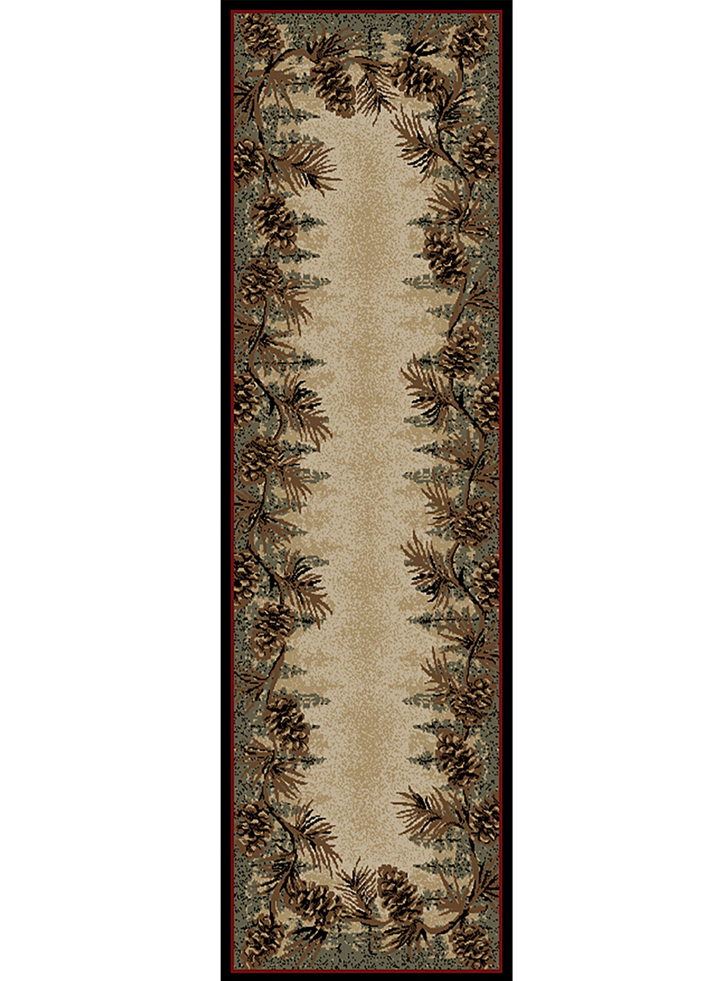 American Destinations Mount Le Conte 7'10" Round Area Rug | 100% Polypropylene | Machine Loomed | 10 mm pile height