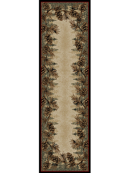 American Destinations Mount Le Conte 7'10" Round Area Rug | 100% Polypropylene | Machine Loomed | 10 mm pile height