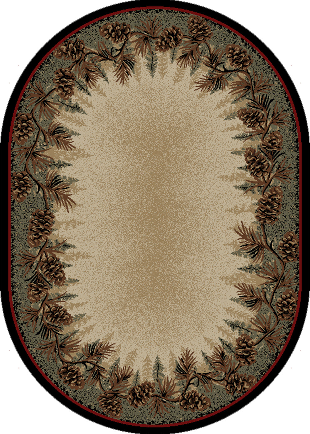 American Destinations Mount Le Conte 10'6"x14'3" Area Rug | 100% Polypropylene | Machine Loomed | 10 mm pile height