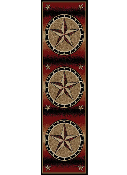 American Destinations Amarillo Rust 5'3"x7'3" Area Rug | 100% Polypropylene | Machine Loomed | 10 mm pile height
