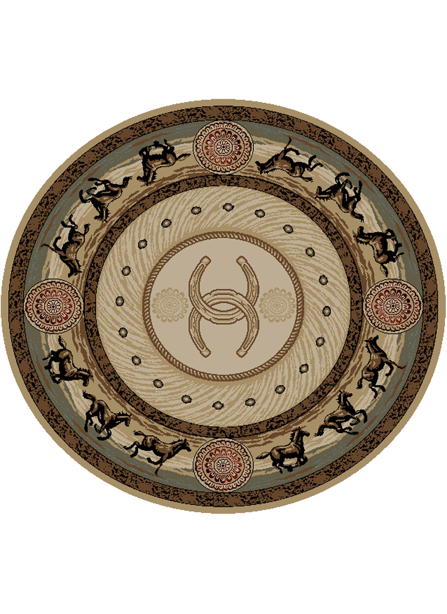American Destinations Cheyenne Multi 5'3"x7'3" Area Rug | 100% Polypropylene | Machine Loomed | 10 mm pile height