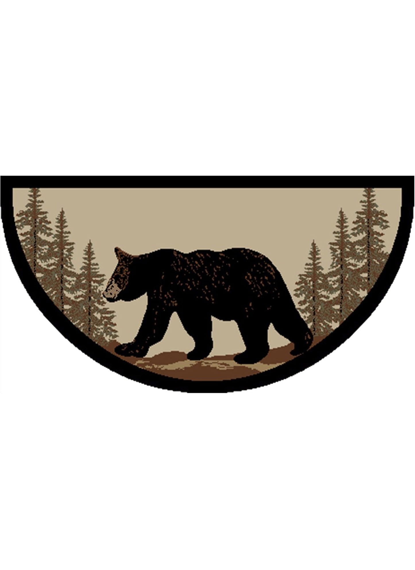 American Destinations Bearwalk 2'x3'8" Wedge Area Rug | 100% Polypropylene | Machine Loomed | 10 mm pile height