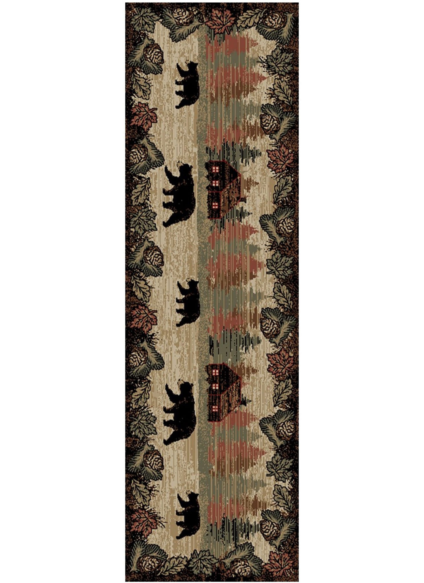 American Destinations Happy Valley Multi 7'10"x9'10" Area Rug | 100% Polypropylene | Machine Loomed | 10 mm pile height