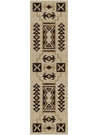American Destinations Mission Viejo Ivory 5'3"x7'3" Area Rug | 100% Polypropylene | Machine Loomed | 10 mm pile height