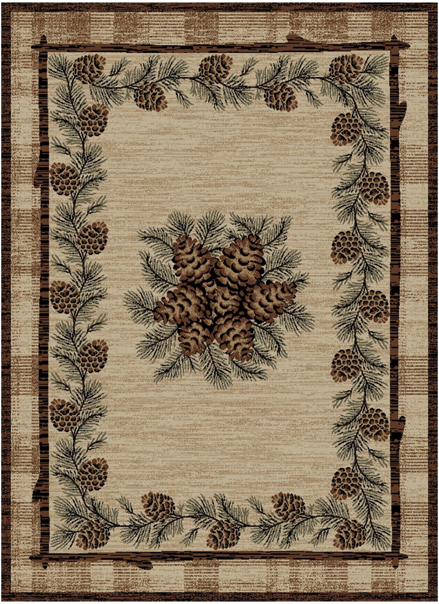 American Destinations Greensboro 5'3"x7'3" Area Rug | 100% Polypropylene | Machine Loomed | 10 mm pile height
