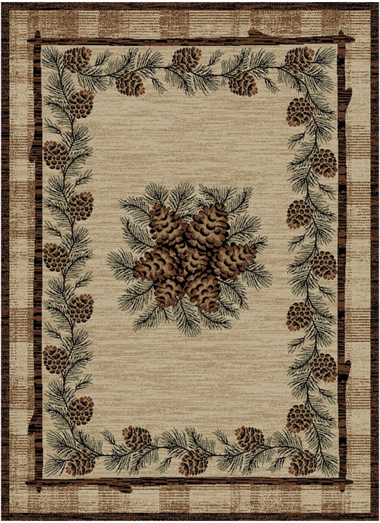 American Destinations Greensboro 5'3"x7'3" Area Rug | 100% Polypropylene | Machine Loomed | 10 mm pile height