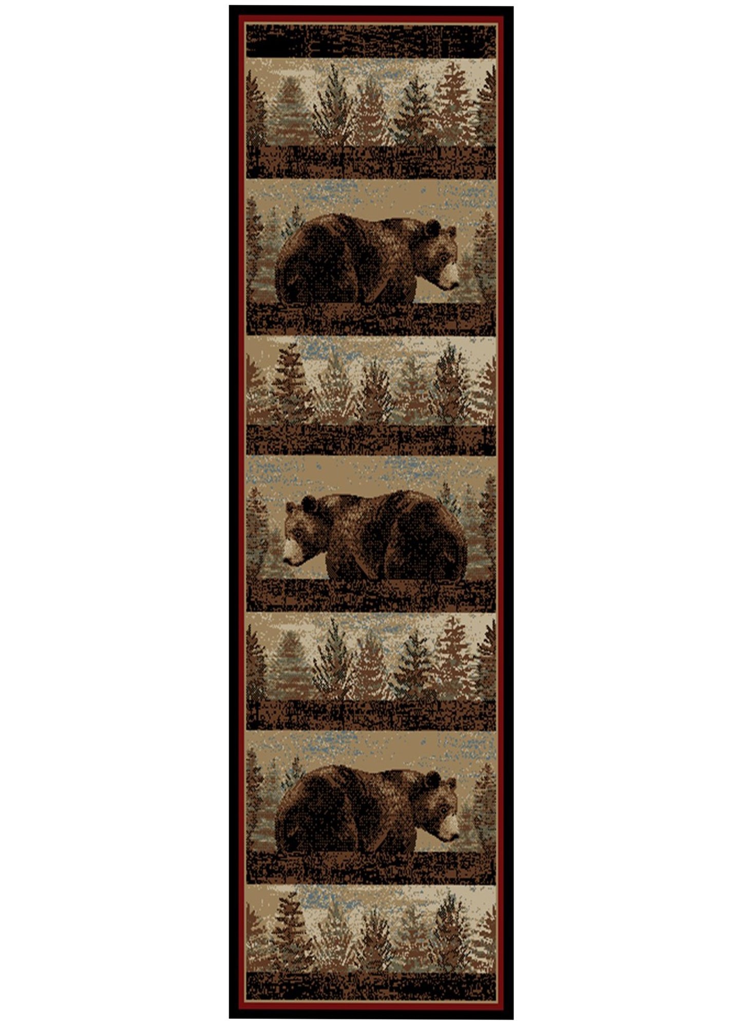 American Destinations Blue Ridge Multi 5'3"x7'3" Area Rug | 100% Polypropylene | Machine Loomed | 10 mm pile height
