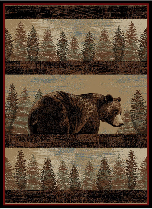 American Destinations Blue Ridge Multi 2'3"x3'3" Area Rug | 100% Polypropylene | Machine Loomed | 10 mm pile height