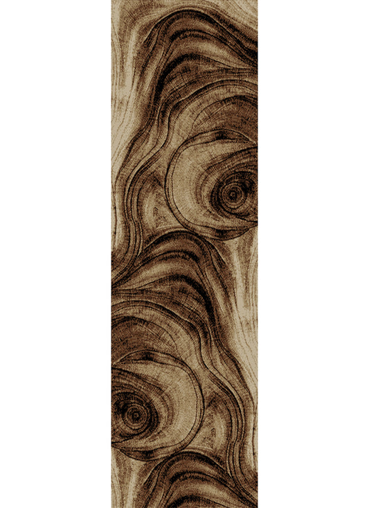 American Destinations Flat Top Brown 2'3"x7'7" Area Rug | 100% Polypropylene | Machine Loomed | 10 mm pile height