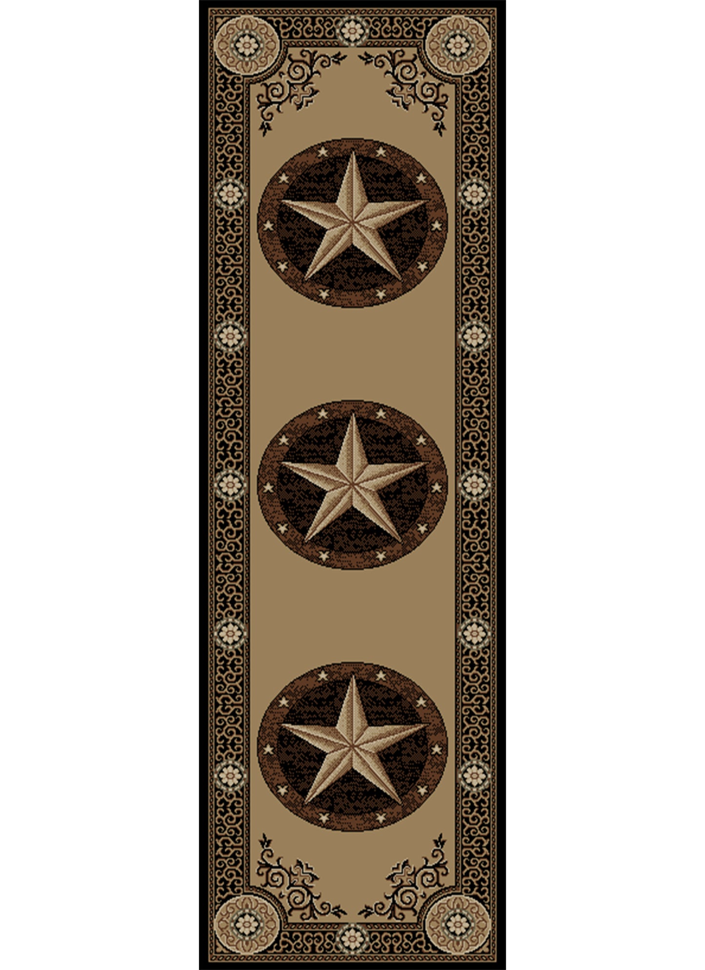 American Destinations Arlington Black 5'3"x7'3" Area Rug | 100% Polypropylene | Machine Loomed | 10 mm pile height
