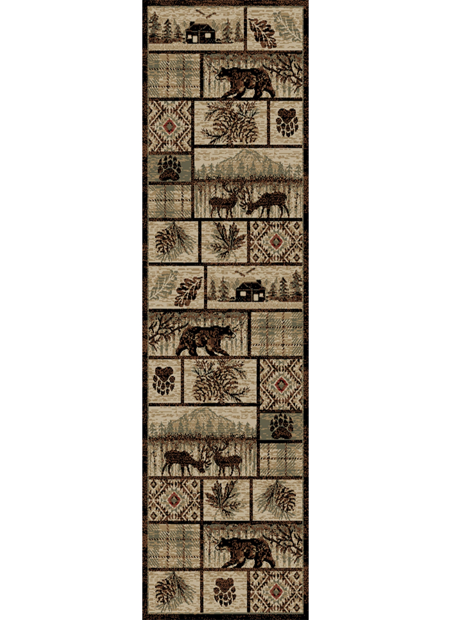 American Destinations Keystone Multi 5'3"x7'3" Area Rug | 100% Polypropylene | Machine Loomed | 10 mm pile height