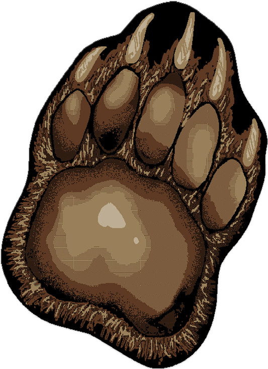 American Destinations Bear Trail Multi 3'x5' Shaped Area Rug | 100% Polypropylene | Machine Loomed | 10 mm pile height