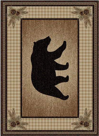 American Destinations Townsend Brown 7'10"x9'10" Area Rug | 100% Polypropylene | Machine Loomed | 10 mm pile height