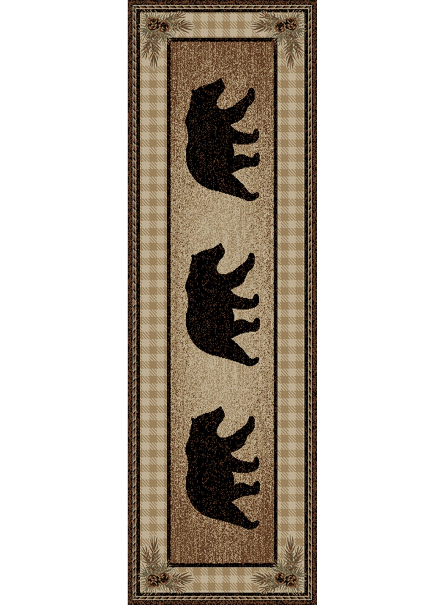 American Destinations Townsend Brown 7'10"x9'10" Area Rug | 100% Polypropylene | Machine Loomed | 10 mm pile height