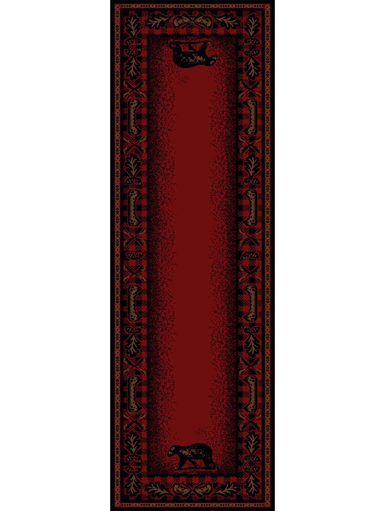 American Destinations Woodlands Plaid Claret 7'10"x9'10" Area Rug | 100% Polypropylene | Machine Loomed | 10 mm pile height
