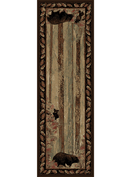 American Destinations Smokey Mountains Multi 7'10"x9'10" Area Rug | 100% Polypropylene | Machine Loomed | 10 mm pile height