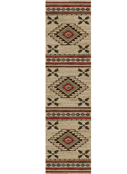 American Destinations Arrowhead Antique 7'10"x9'10" Area Rug | 100% Polypropylene | Machine Loomed | 10 mm pile height