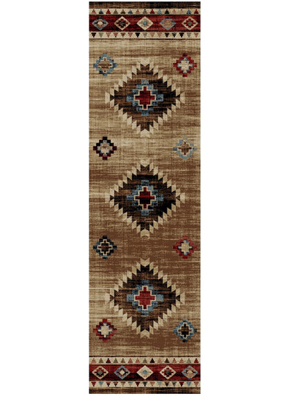 American Destinations Austin Multi 2'3"x3'3" Area Rug | 100% Polypropylene | Machine Loomed | 10 mm pile height