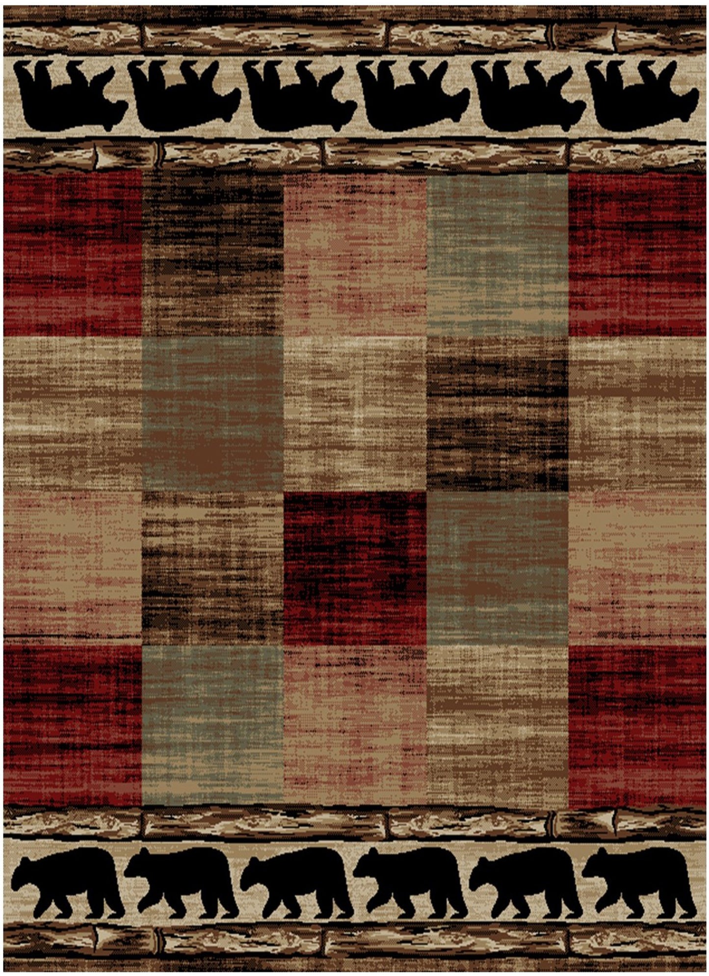 American Destinations Mentone Multi 2'3"x3'3" Area Rug | 100% Polypropylene | Machine Loomed | 10 mm pile height