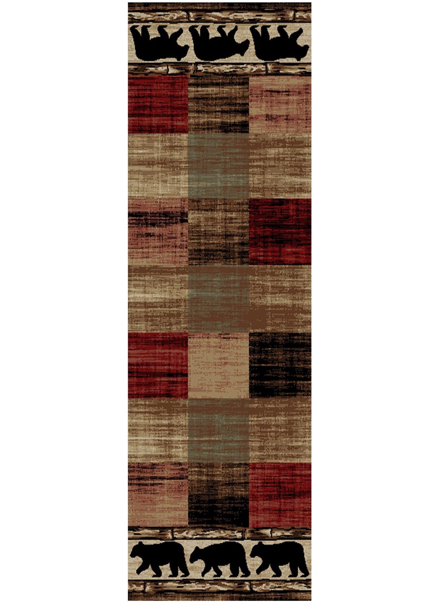 American Destinations Mentone Multi 2'3"x7'7" Area Rug | 100% Polypropylene | Machine Loomed | 10 mm pile height