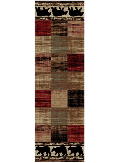 American Destinations Mentone Multi 2'3"x7'7" Area Rug | 100% Polypropylene | Machine Loomed | 10 mm pile height
