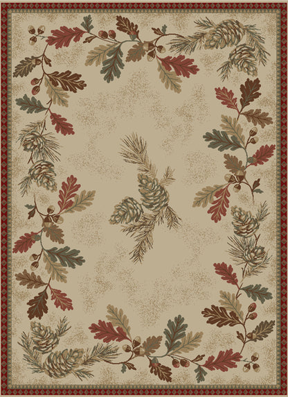 American Destinations Oak Mountain Multi 5'3"x7'3" Area Rug | 100% Polypropylene | Machine Loomed | 10 mm pile height