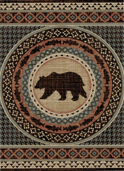 American Destinations Asheville Multi 2'3"x7'7" Area Rug | 100% Polypropylene | Machine Loomed | 10 mm pile height