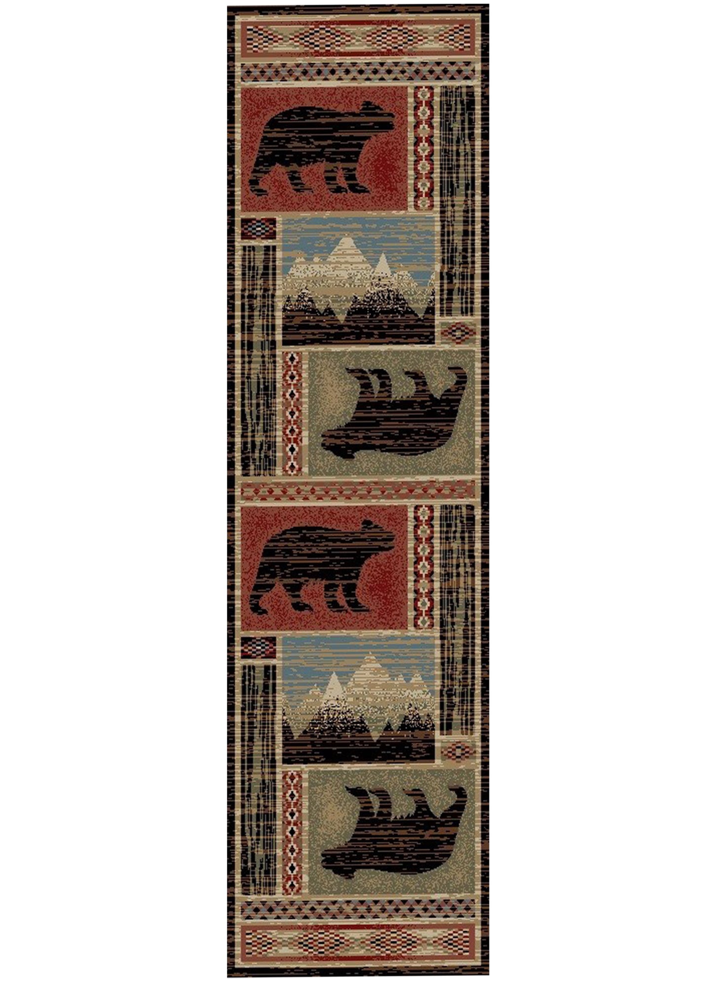 American Destinations Aspen Multi 5'3"x7'3" Area Rug | 100% Polypropylene | Machine Loomed | 10 mm pile height