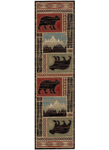 American Destinations Aspen Multi 5'3"x7'3" Area Rug | 100% Polypropylene | Machine Loomed | 10 mm pile height