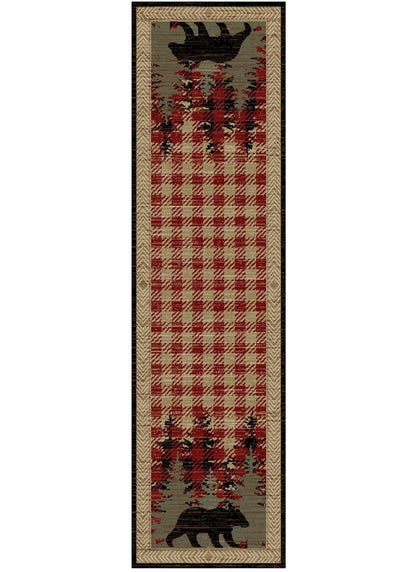 American Destinations Blowing Rock Antique 2'3"x7'7" Area Rug | 100% Polypropylene | Machine Loomed | 10 mm pile height