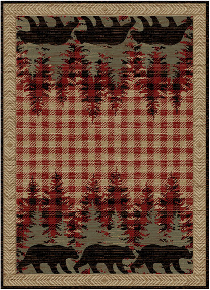 American Destinations Blowing Rock Antique 5'3"x7'3" Area Rug | 100% Polypropylene | Machine Loomed | 10 mm pile height