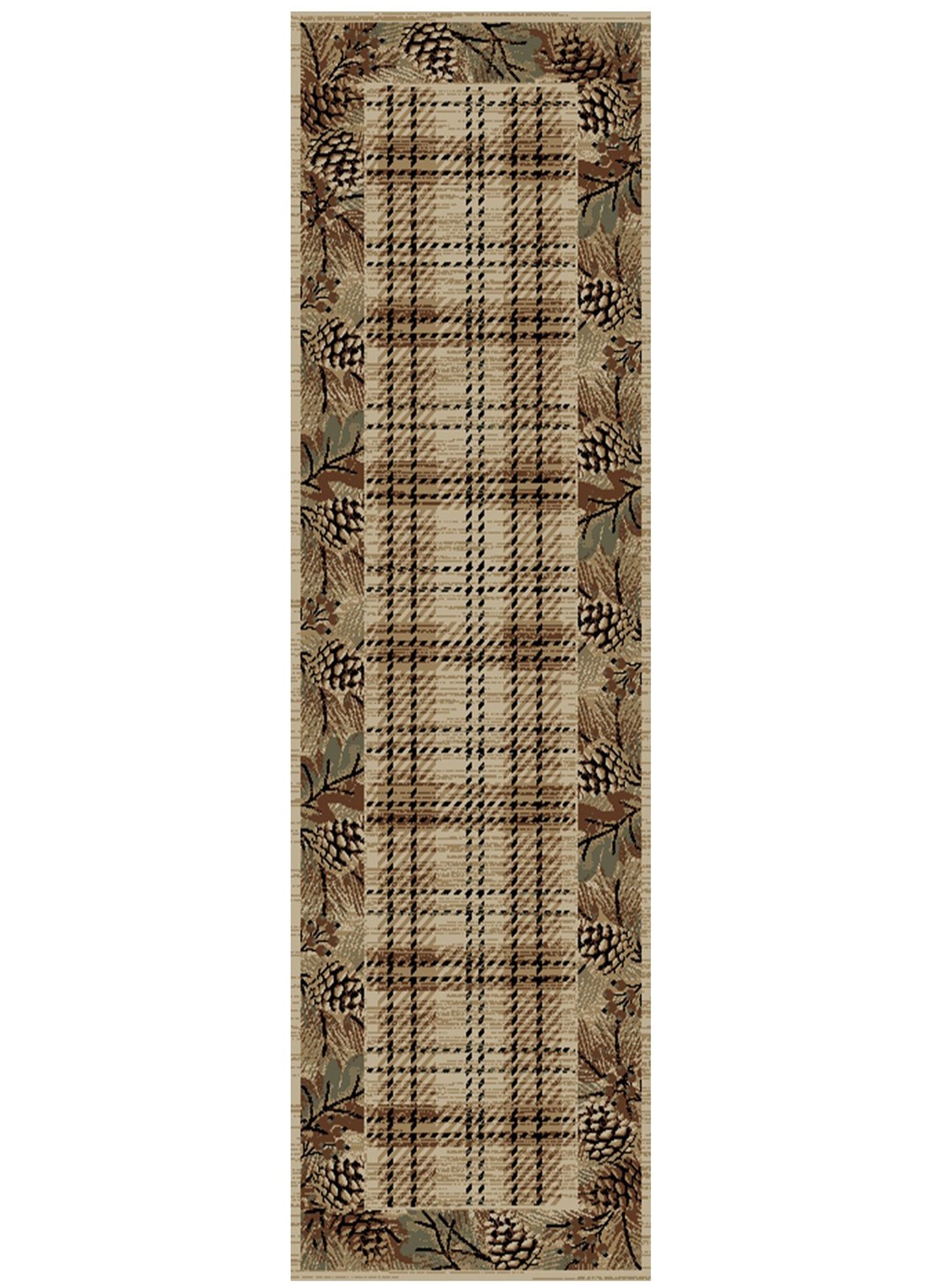 American Destinations Pembroke Plaid Multi 7'10"x9'10" Area Rug | 100% Polypropylene | Machine Loomed | 10 mm pile height