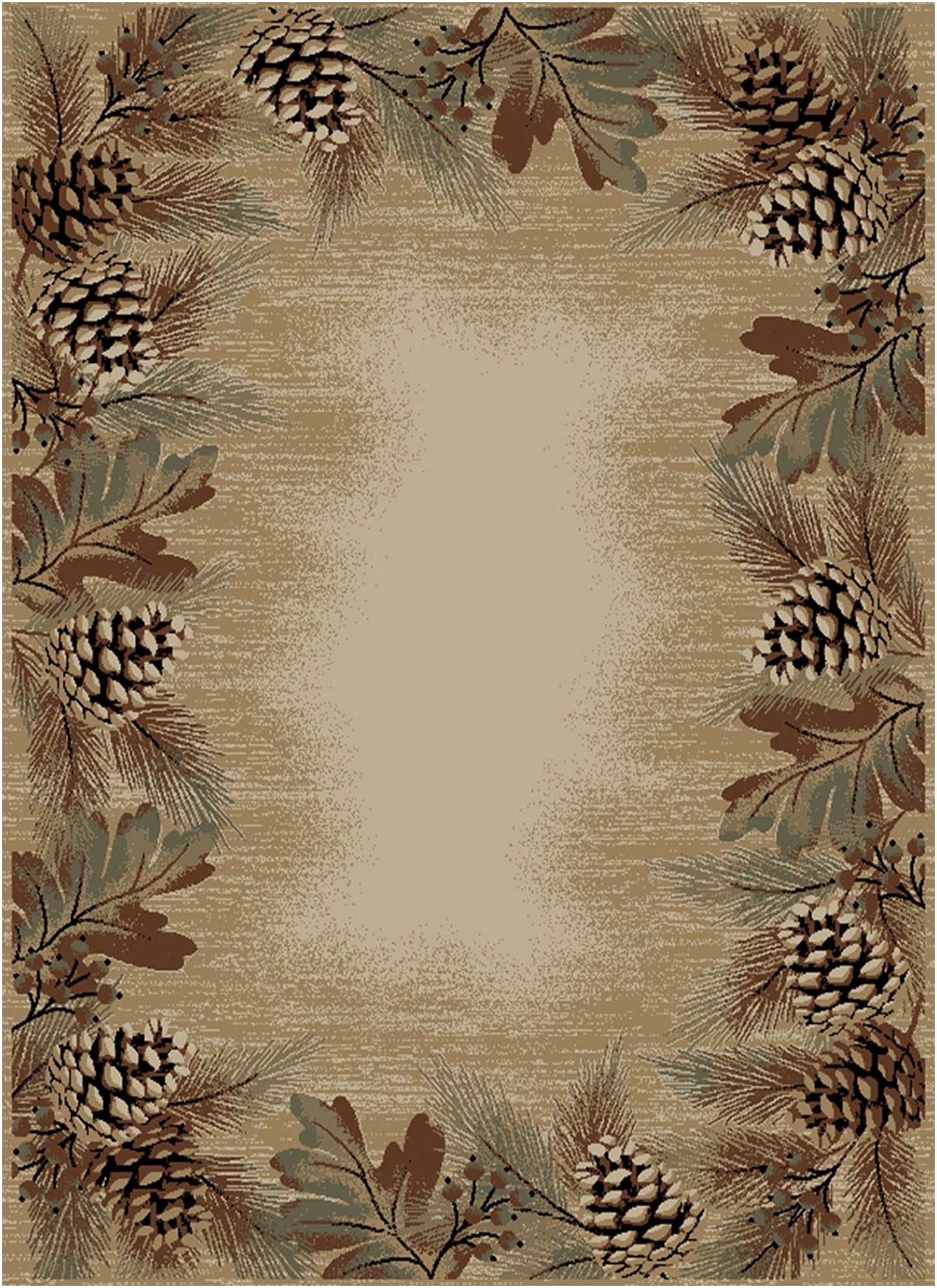 American Destinations Pembroke Pines Antique 5'3"x7'3" Area Rug | 100% Polypropylene | Machine Loomed | 10 mm pile height