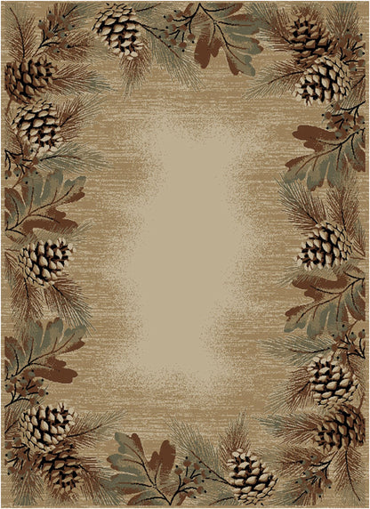 American Destinations Pembroke Pines Antique 2'3"x7'7" Area Rug | 100% Polypropylene | Machine Loomed | 10 mm pile height