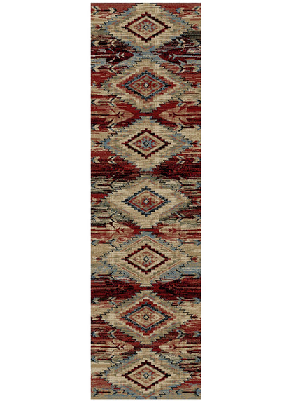 American Destinations Broken Bow Multi 2'3"x3'3" Area Rug | 100% Polypropylene | Machine Loomed | 10 mm pile height