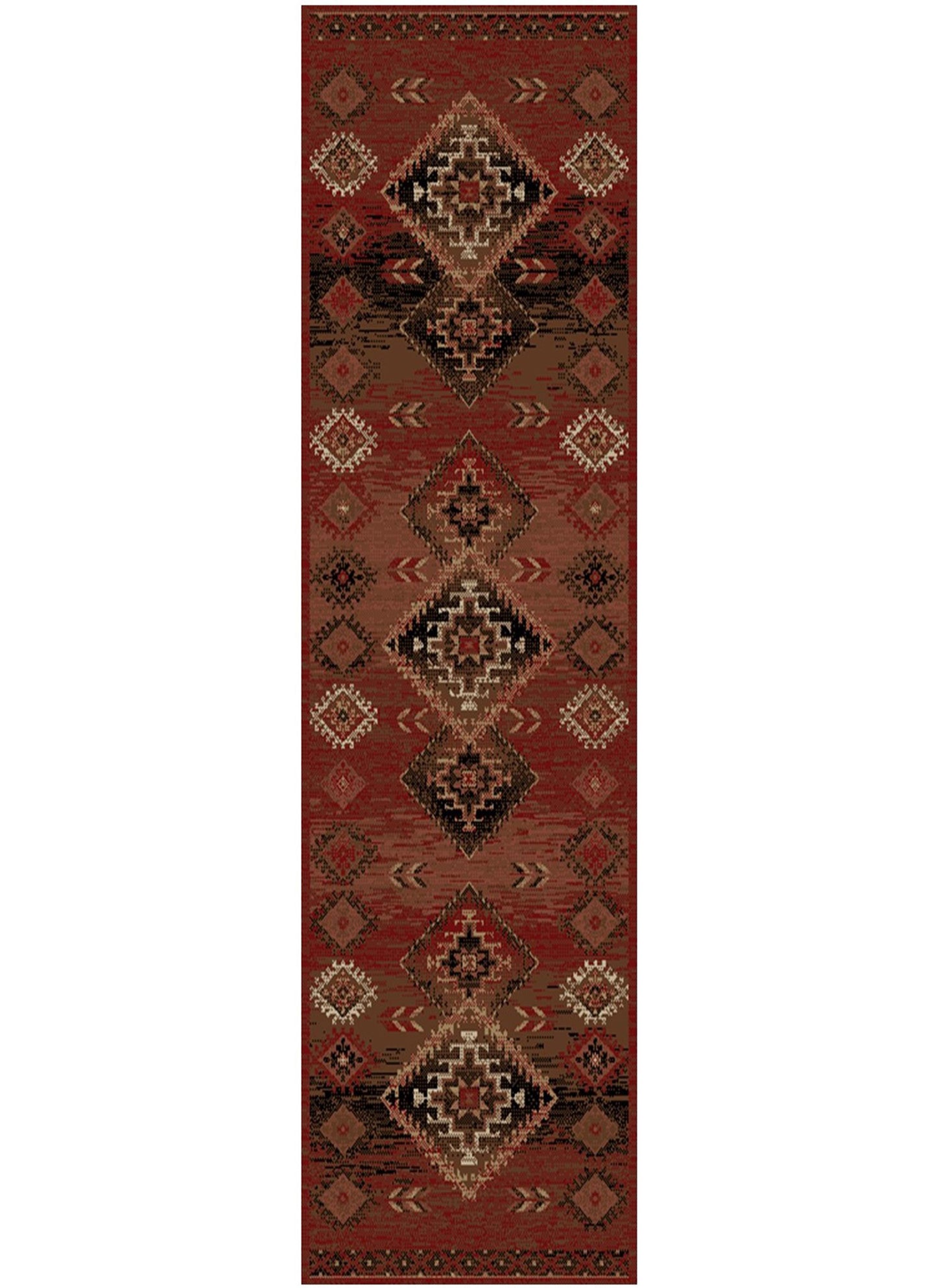 American Destinations Phoenix Red 7'10"x9'10" Area Rug | 100% Polypropylene | Machine Loomed | 10 mm pile height