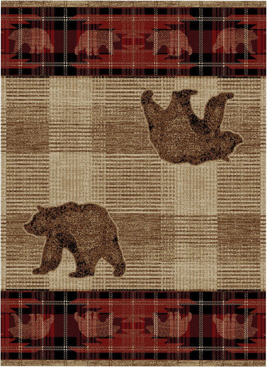 American Destinations Rocky Point Antique 2'3"x7'7" Area Rug | 100% Polypropylene | Machine Loomed | 10 mm pile height