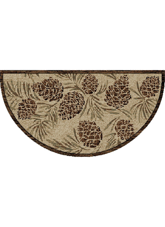 American Destinations Pine Grove Antique 2'x3'8" Wedge Area Rug | 100% Polypropylene | Machine Loomed | 10 mm pile height
